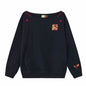 Women’s Slanted Shoulder Embroidered Long-Sleeve Top FitiqueFit