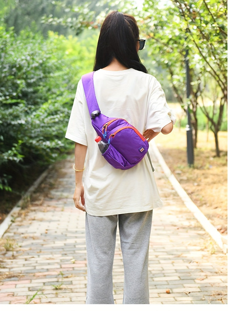 [Nylon Shoulder Bag] Nylon Shoulder Bag - Crossbody Chest Bag for Men and Women - Casual Sports Water Bottle Chest Bag - Outdoor Cycling Bag NovaCart