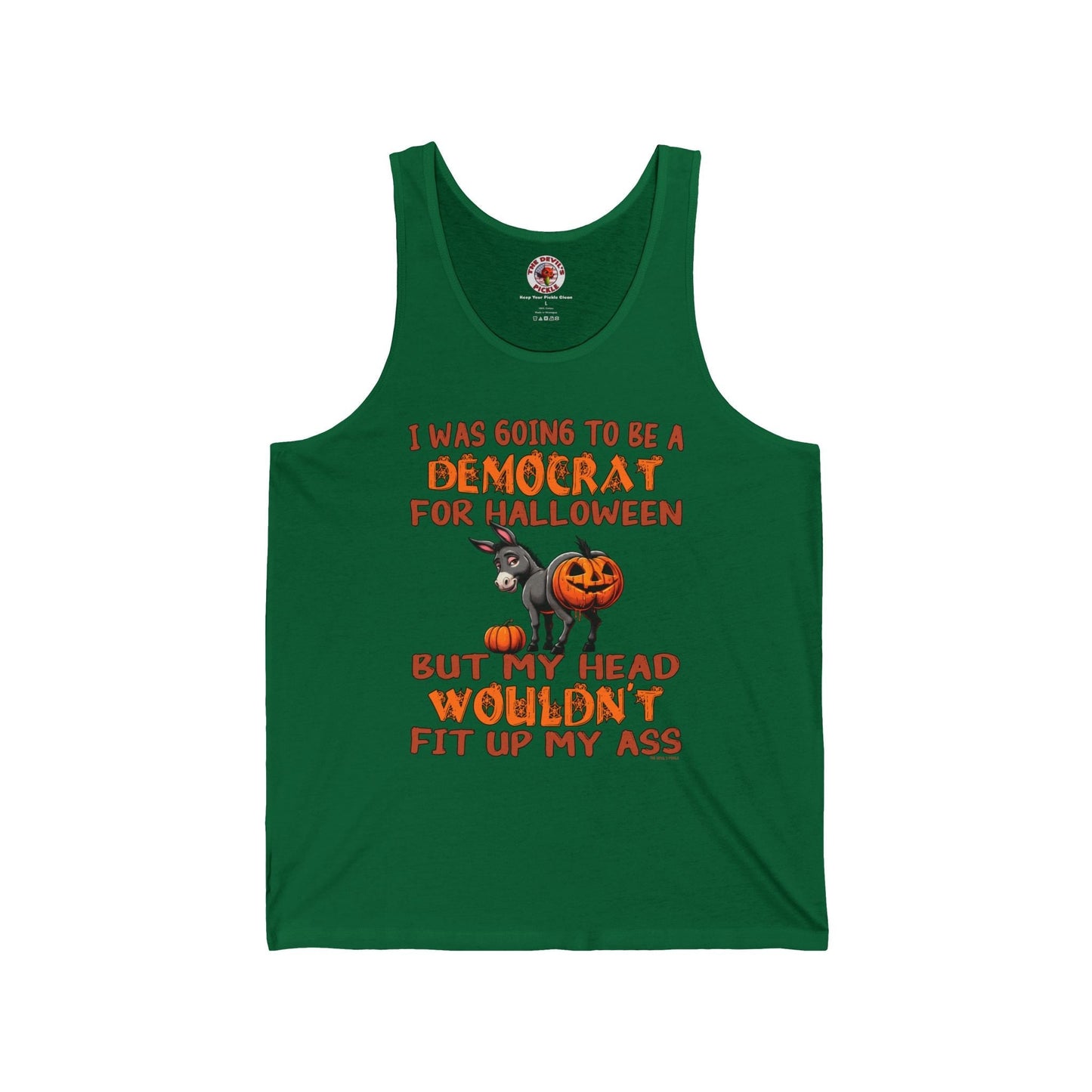 Democrat for Halloween Tank Top The Devil's Pickle