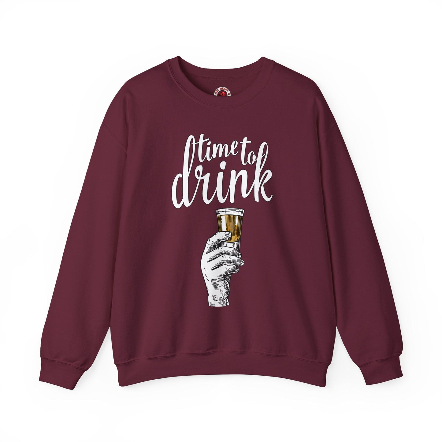 Time To Drink Crewneck Sweatshirt The Devil's Pickle