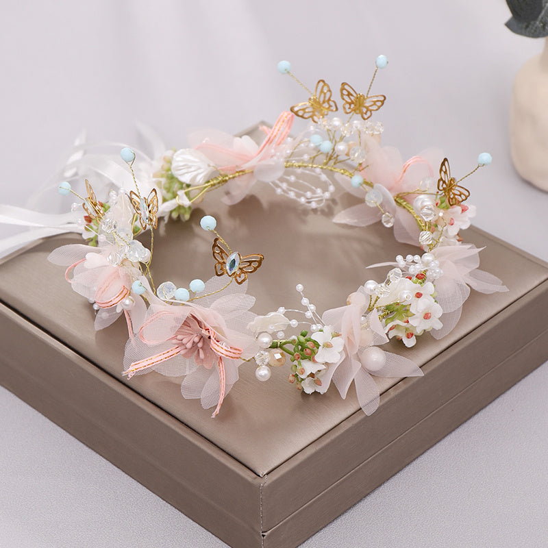 Bridal Accessories Flower Butterfly Bridal Headband Hairband Accessories Performance Headpiece NovaCart