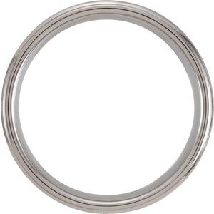 Tungsten 8 mm Stepped-Edge Mother of Pearl Inlay Comfort-Fit Band Size 12 Ethereal Legacy Boutiques