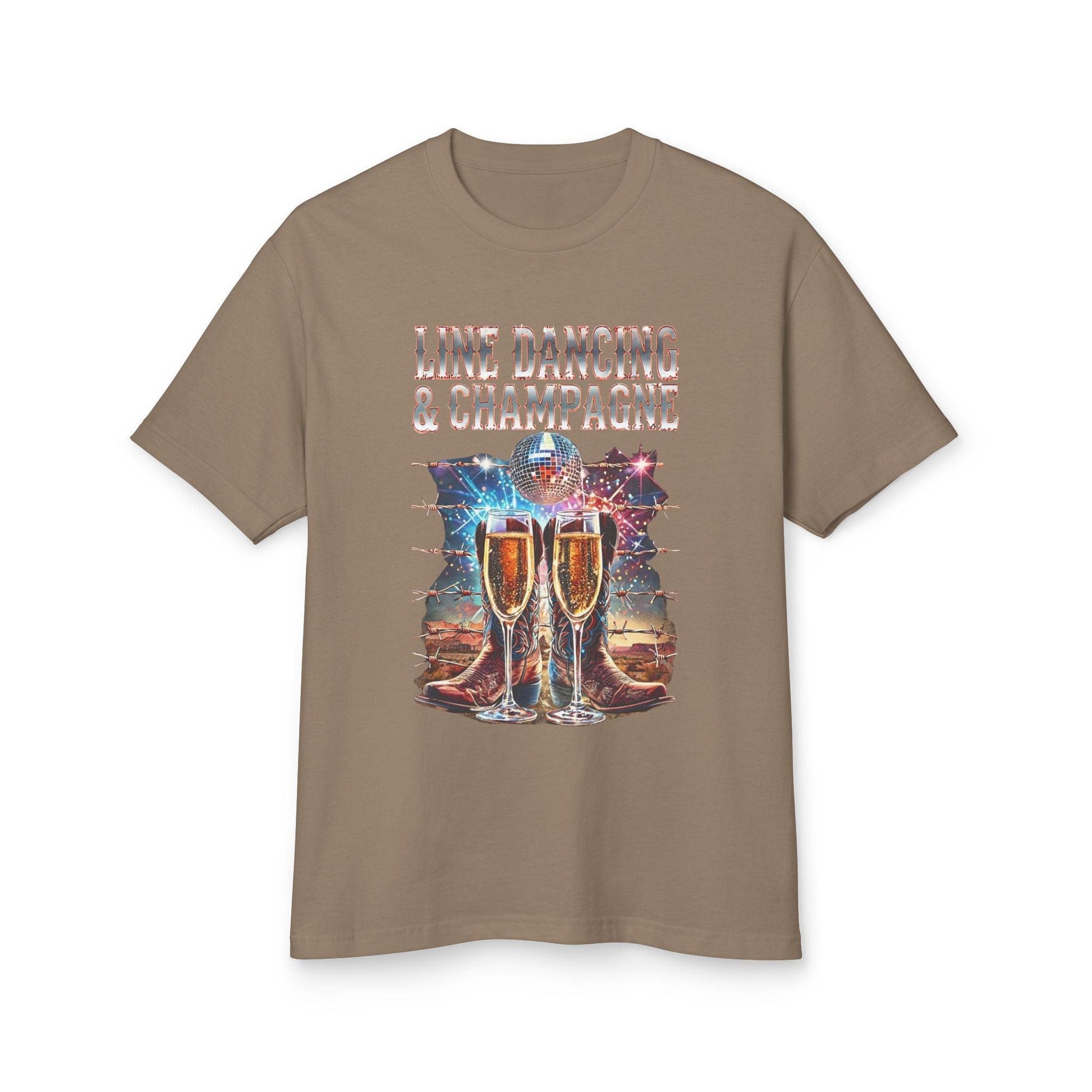 Line Dancing and Champagne T-Shirt Country in My Heart
