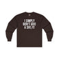 I Simply Don't Give A She/It Long Sleeve Tee The Devil's Pickle