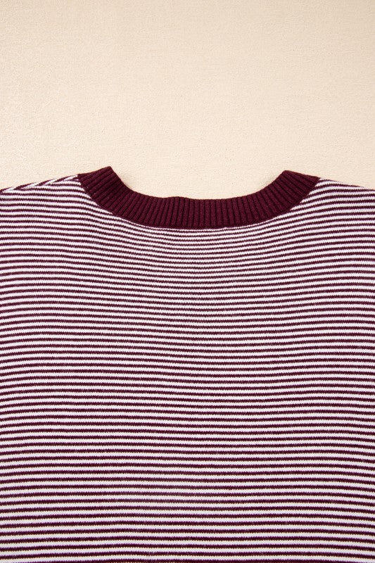 Stripe Colorblock Patchwork Dolman Sleeve Sweater Shop Style & More | Fresh Looks, Everyday Deals & Free Shipping