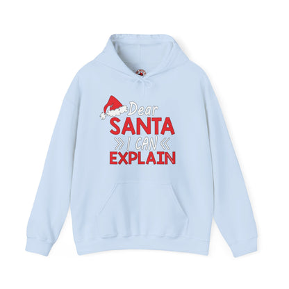 Dear Santa I Can Explain Hooded Sweatshirt