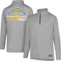 NFL Official Adults Super Soft Quarter Zip Long Sleeve T-Shirt