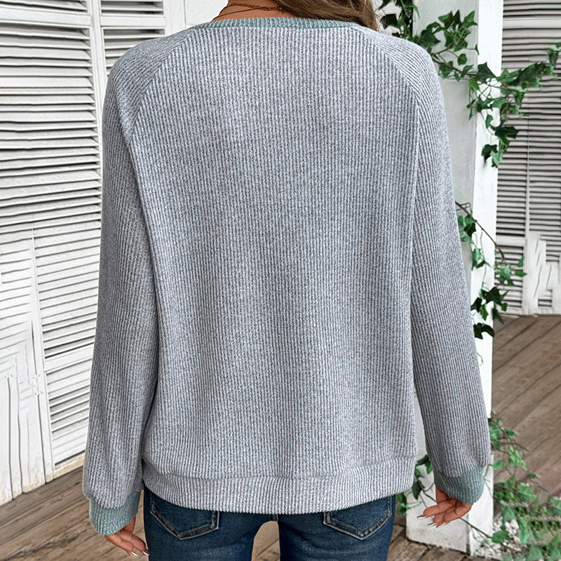 Women’s Color-Block V-Neck Pullover FitiqueFit