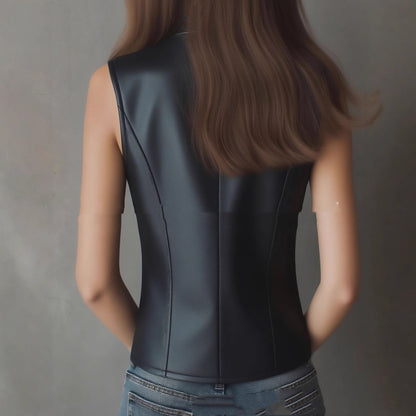 Women’s Stand Collar Backless Slim Fit Crop Top FitiqueFit