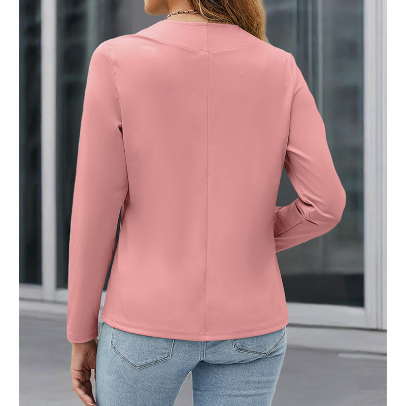 Women’s Plus‑Size Open‑Front Casual Blazer FitiqueFit
