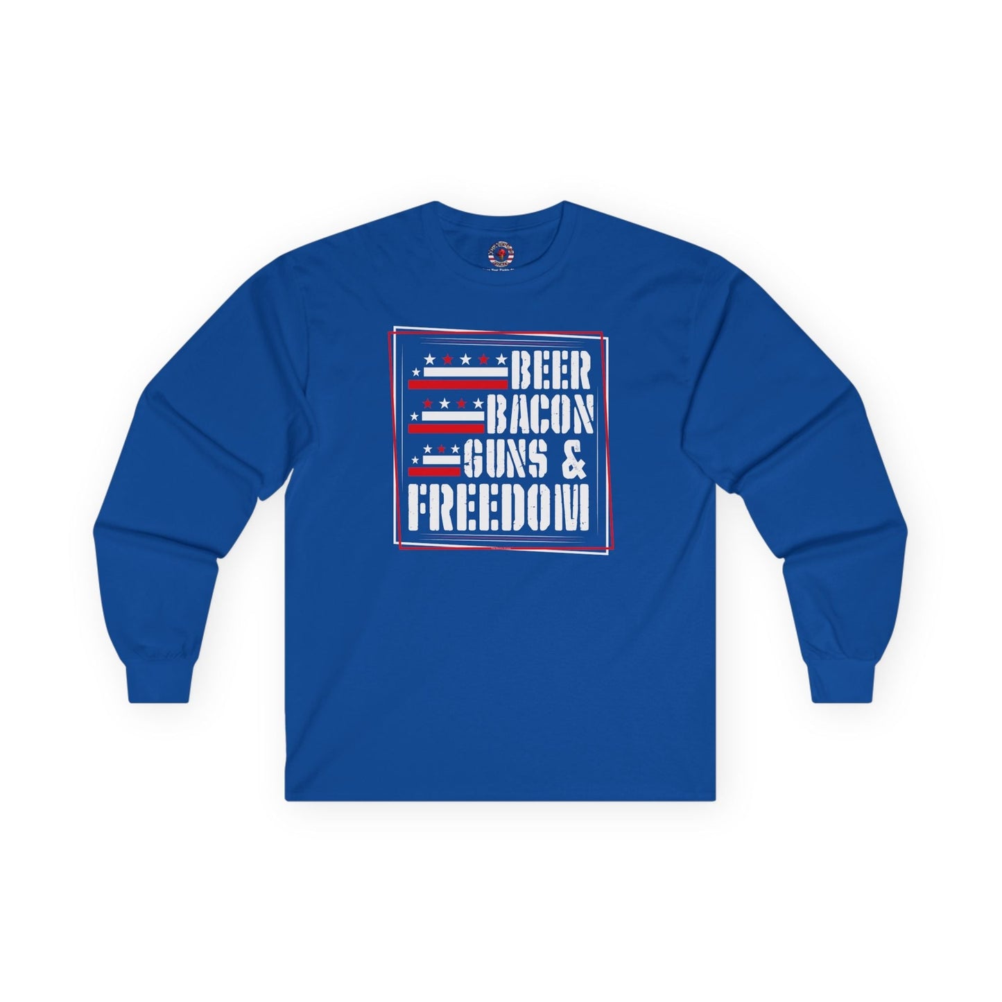 Beer Bacon Guns and Freedom Long Sleeve Tee The Devil's Pickle