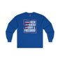 Beer Bacon Guns and Freedom Long Sleeve Tee The Devil's Pickle