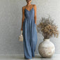 Women's Sleeveless Wide-Leg Jumpsuit – 5 Colors S–3XL FitiqueFit