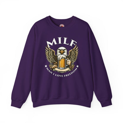 Man I Love Freedom Crewneck Sweatshirt The Devil's Pickle