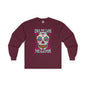 Dia De Los Muertos Skull Long Sleeve Tee The Devil's Pickle