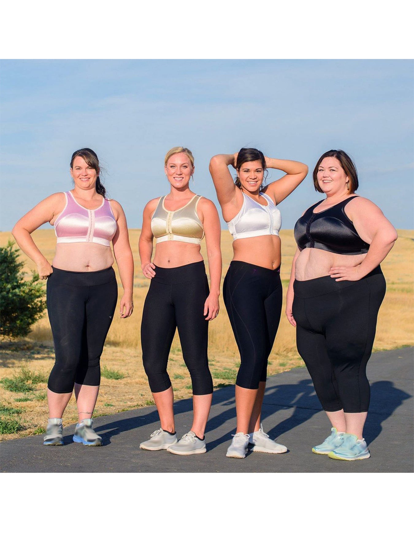 Women'S Plus Size Capri Leggings, High Waist Tummy Control, 4X Stretch, Pocket Detail, Solid Black, Knit Fabric, Polyester 92%, Spandex 8%, 210g/m², All Season Skinny Yoga Pants NovaCart