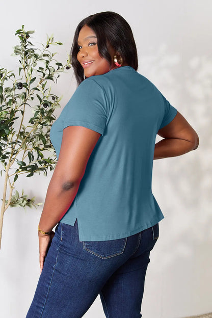 Basic Bae Full Size Round Neck Short Sleeve T-Shirt West2East Surf