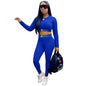 Women's Sports Two-Piece Set with Letter Print