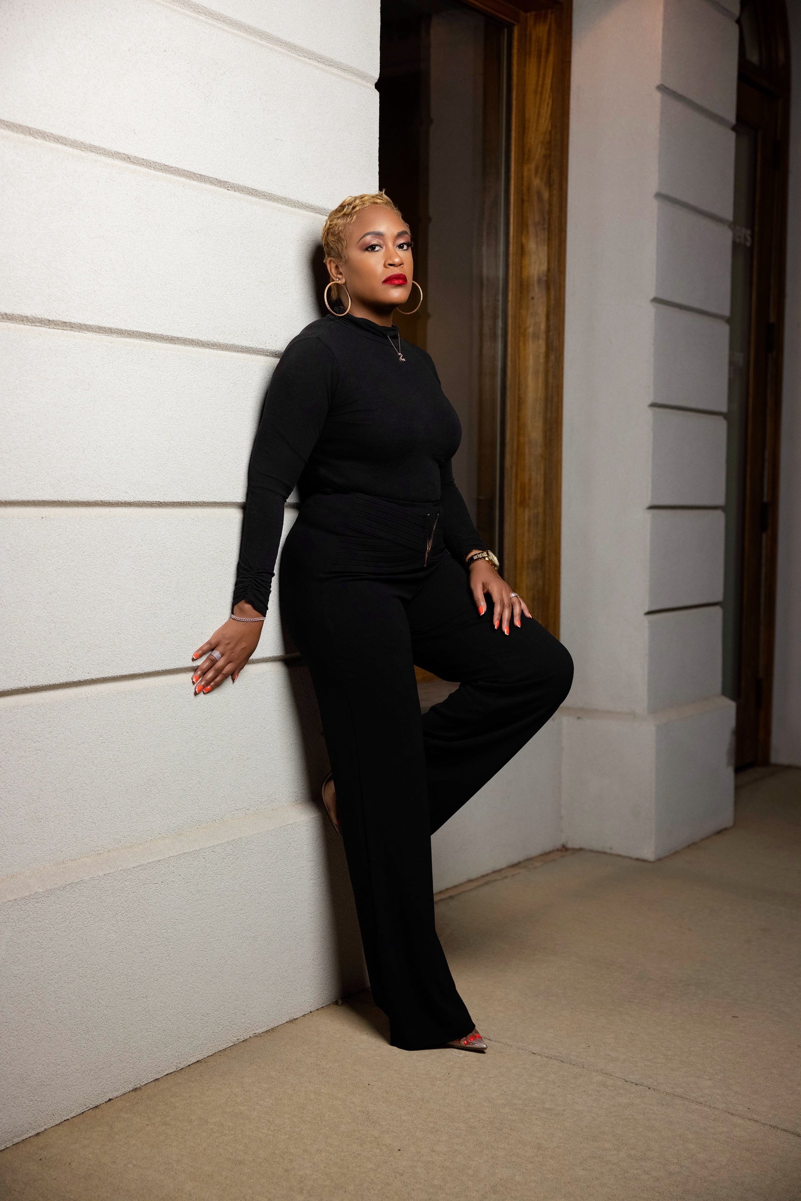 Black Valentina Dress Pants The Bella Noire Store