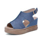 Summer Women's Hollow Wedge Platform Sandals