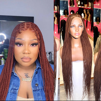 40inches knotless braided wig Brown HOL stores