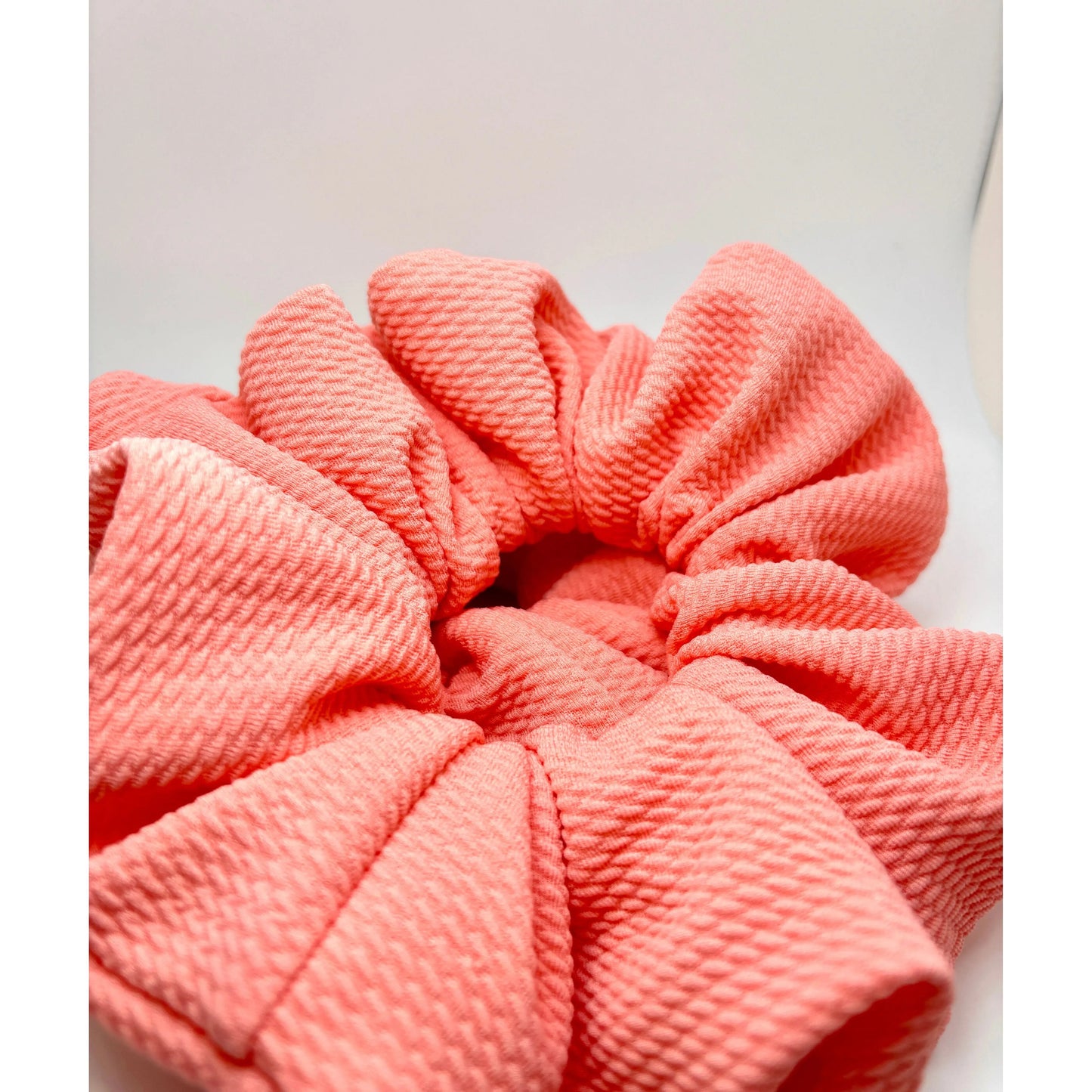 Coral Summer Bullet Scrunchie Enchanted Scrunch