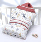 Newborn Baby Blanket Wrapper Cotton Spring Newborn Baby Quilt Double Layers Swaddle Wrap Cotton Baby Anti-shock Sleeping Bag