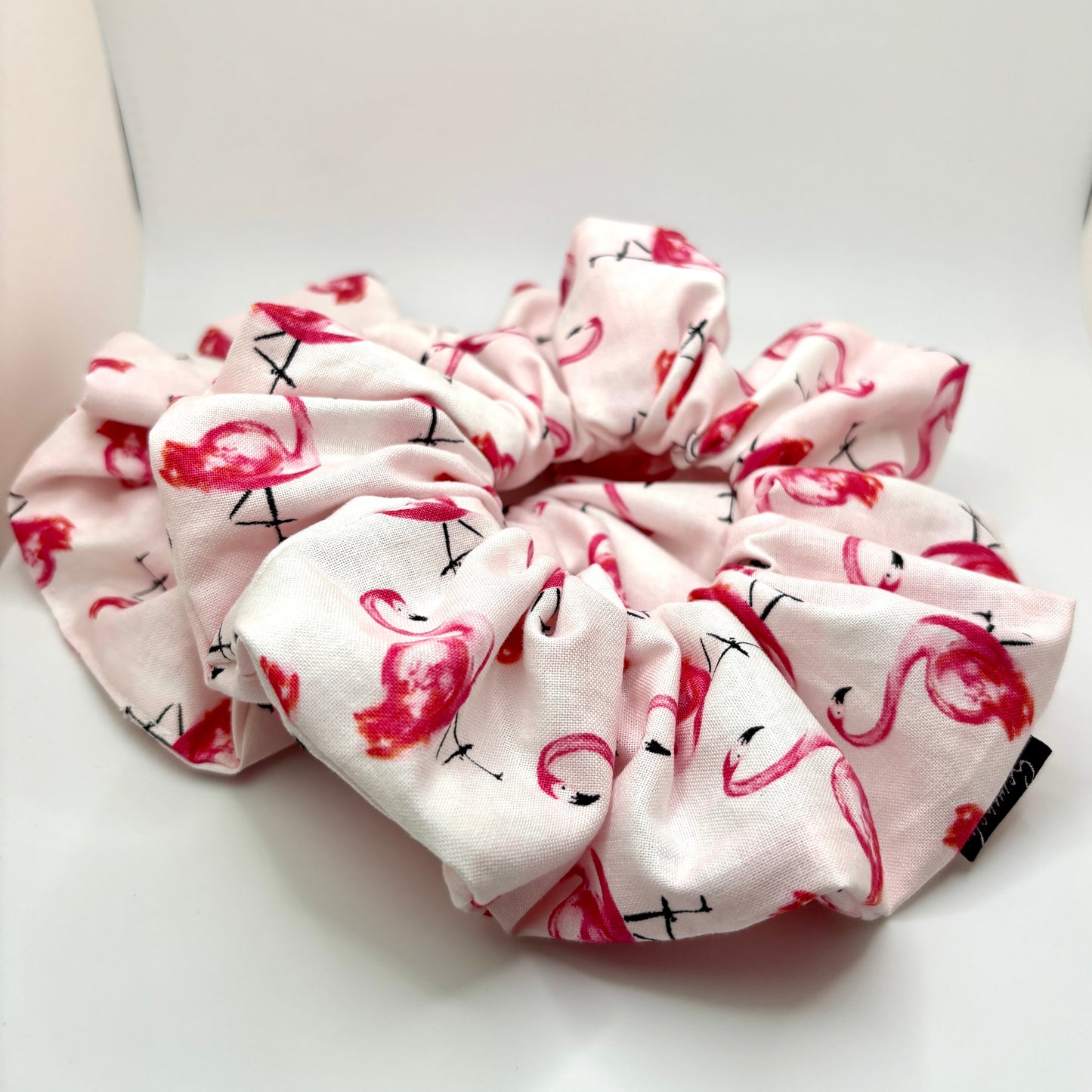 Pink Flamingo Summer Scrunchie Enchanted Scrunch