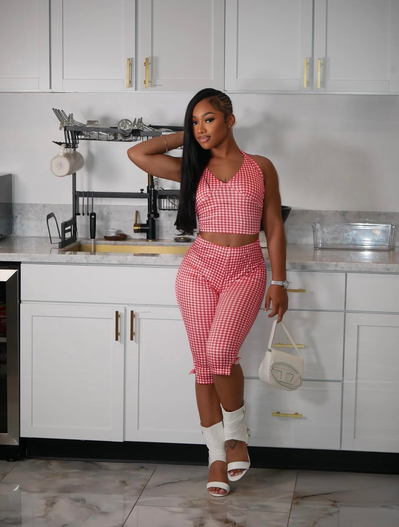 Red Plaid Set DALOVELY STYLE