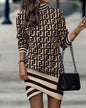 Wild West Chic Long-Sleeved High-Neck Irregular Dress for Cowgirls Country in My Heart