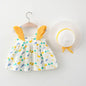 Summer Big Dot Wings Princess Dress with Hat