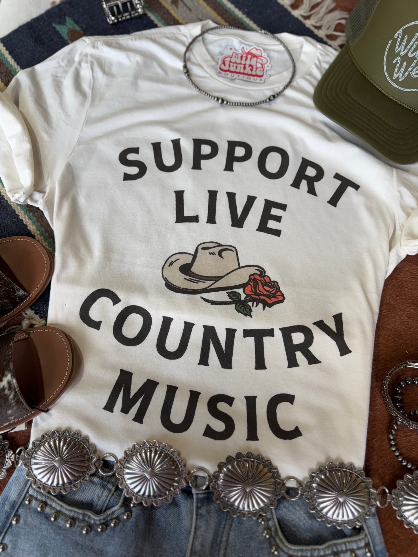 Live Country Music Graphic Tee Wild Junkie