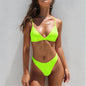Sexy Solid Color Bikini Swimsuit for Women