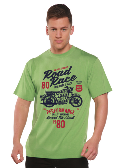 Road Race Motorcycles Spun Bamboo® Men's Bamboo Viscose/Organic Cotton Short Sleeve Graphic T-Shirt Spun Bamboo