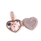 Large Size Heart Shape Custom Photo Locket Frame Pendant love necklaces for her