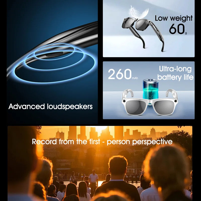 AI Smart Glasses with HD Display & Translation ViralGalleria.com
