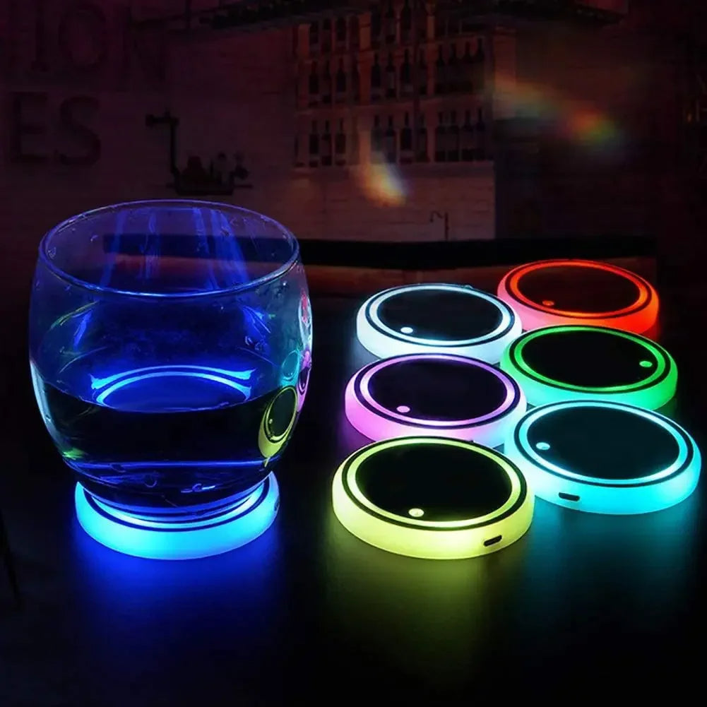 LED Car Cup Holder Light ViralGalleria.com