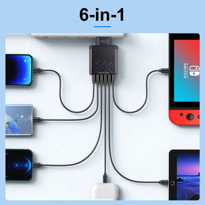 6 in 1 USB Charger ViralGalleria.com