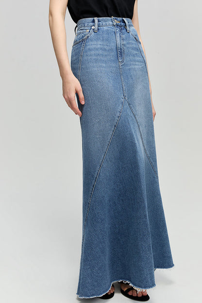 Ocean Wave Denim Skirt HJ821 Hey Joanie
