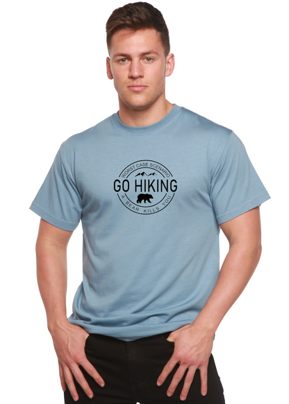Go Hiking Men's Bamboo Viscose/Organic Cotton Short Sleeve Graphic T-Shirt Spun Bamboo
