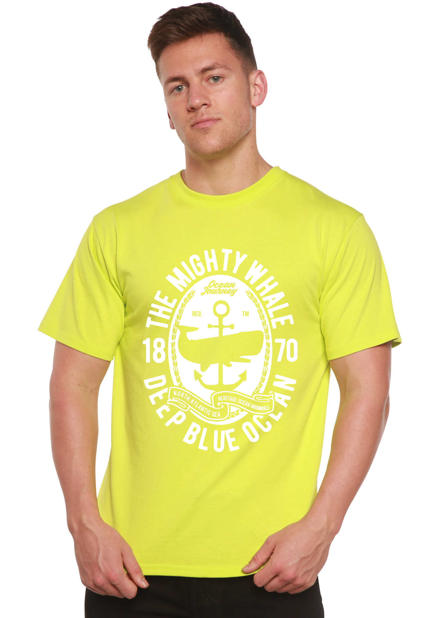 The Mighty Spun Bamboo® Men's Bamboo Viscose/Organic Cotton Short Sleeve Graphic T-Shirt Spun Bamboo