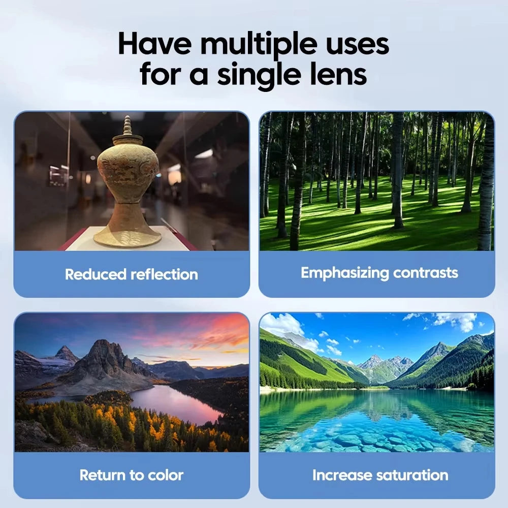 52mm Clip-On CPL Phone Lens Filter ViralGalleria.com