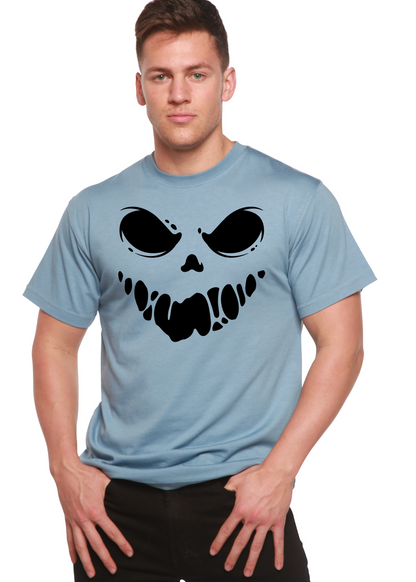 Halloween Boo Men's Bamboo Viscose/Organic Cotton Short Sleeve Graphic T-Shirt Spun Bamboo
