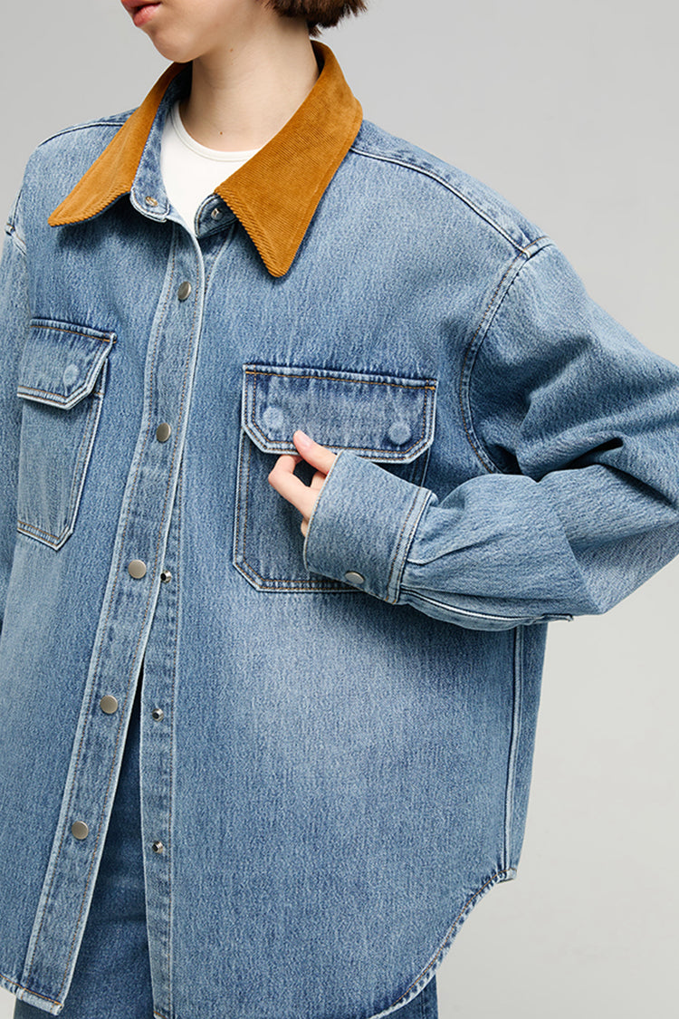 California Sunset Denim Shirt HJ902 Hey Joanie