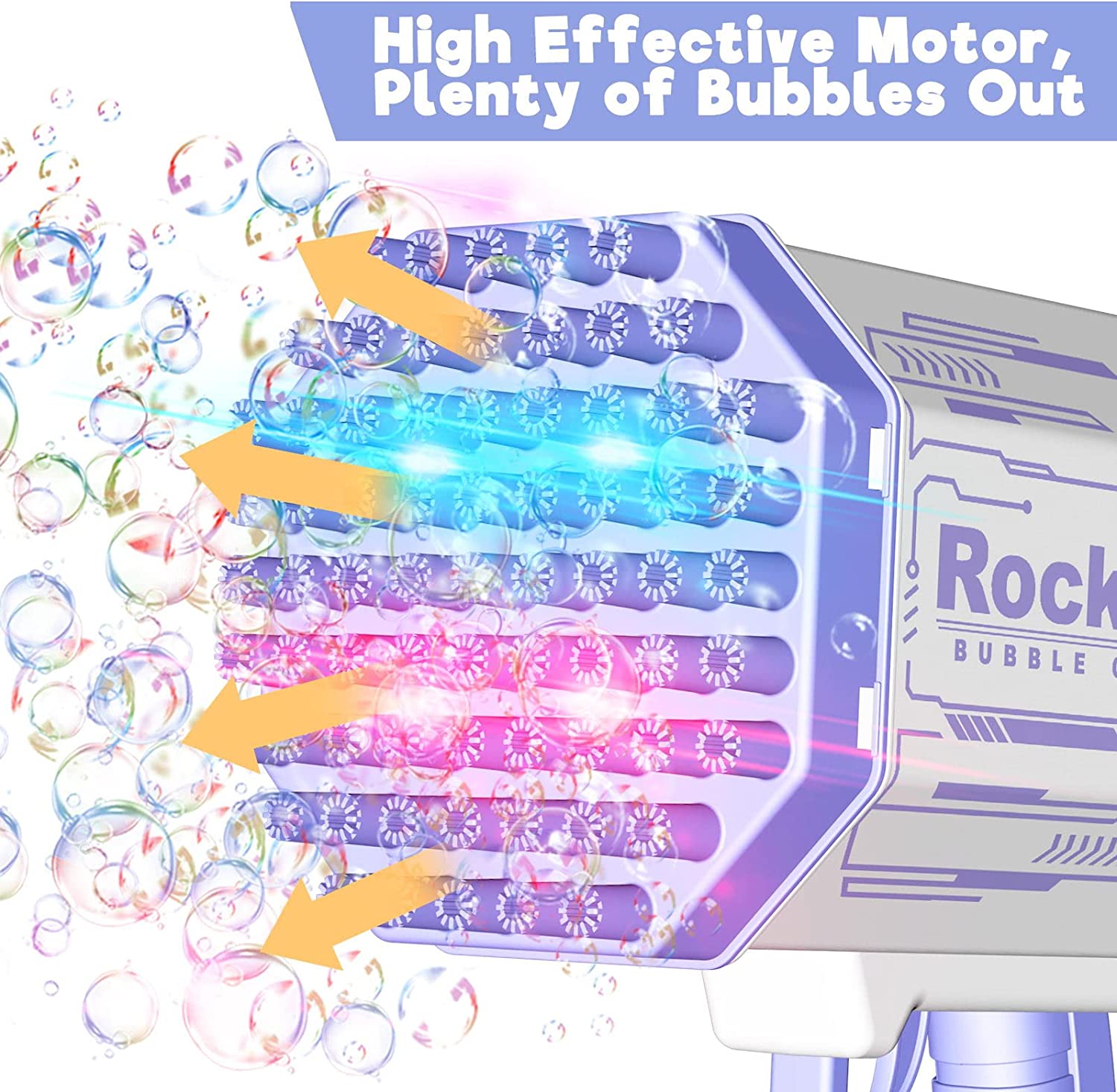 Soap Bubble Gun Machine with 69 Holes ViralGalleria.com