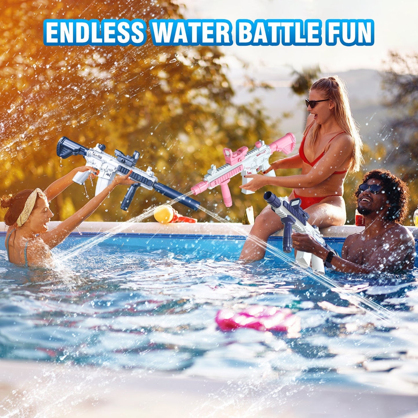 New Electric Water Gun Automatic Squirt Rifle Toy Gun ViralGalleria.com