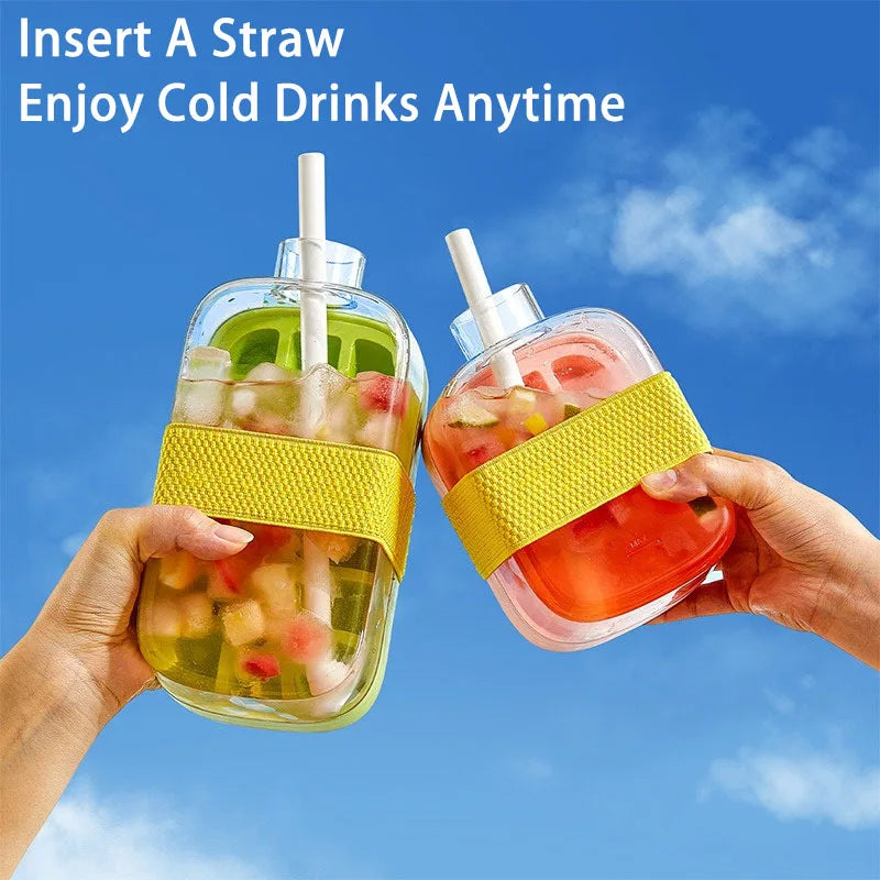 Ice Cube Tray With Straw ViralGalleria.com