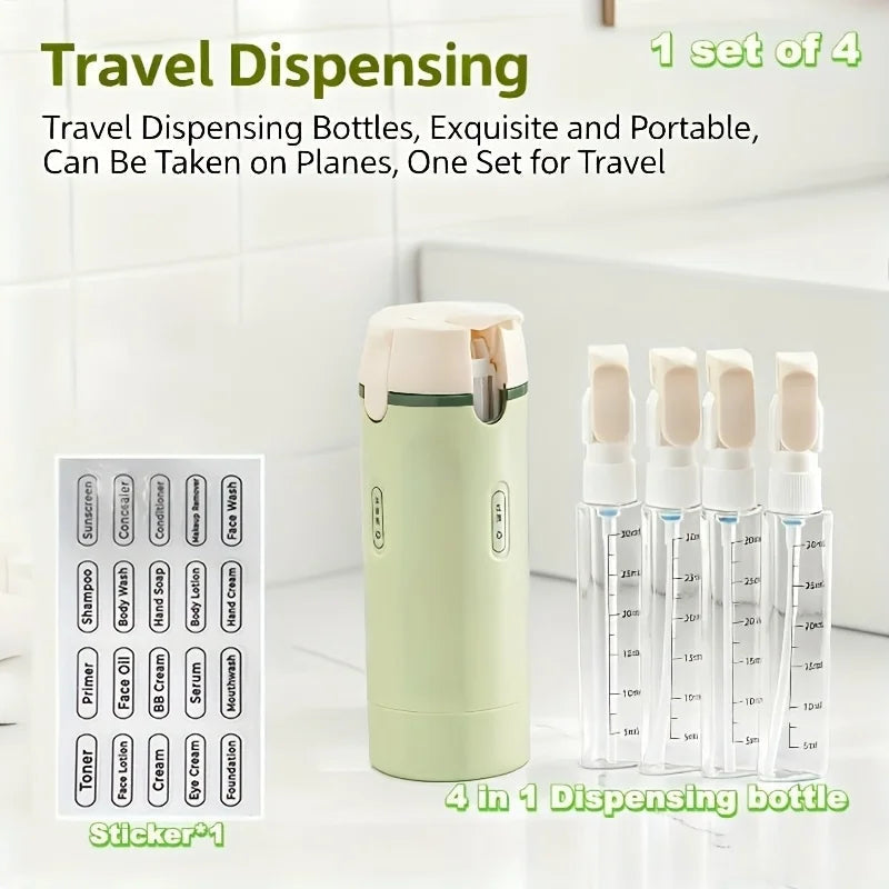 4-in-1 Travel Dispenser Bottle ViralGalleria.com