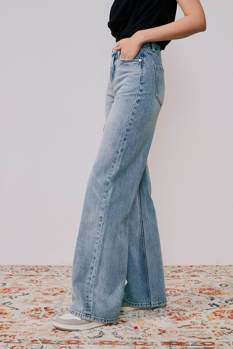 Angeles High Rise Baggy Jeans HJ103 Hey Joanie