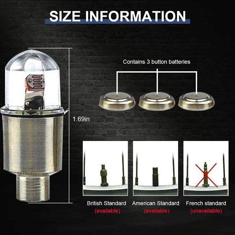 Tire Valve LED Caps ViralGalleria.com